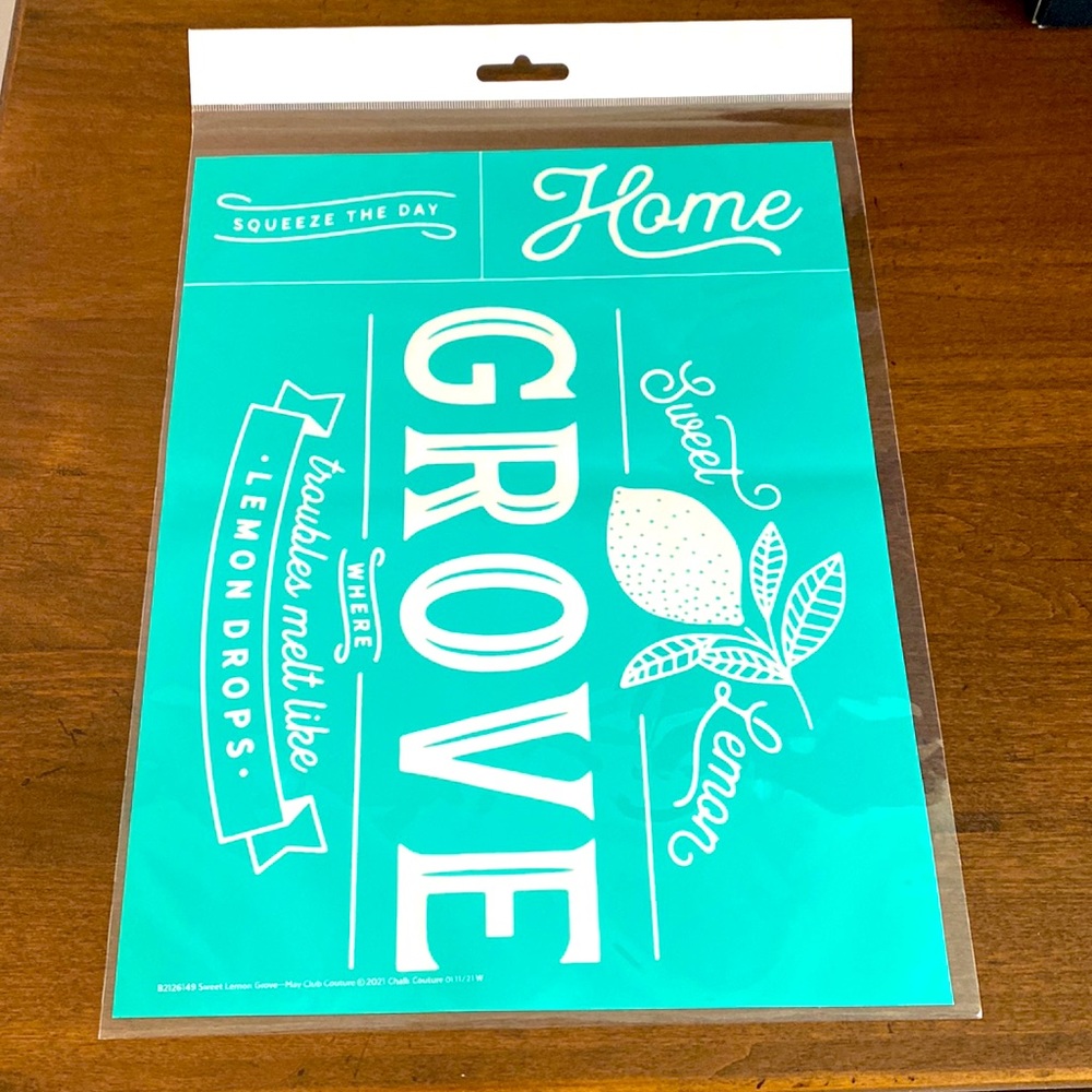 Chalk Couture Size B Transfer Sweet Lemon Grove